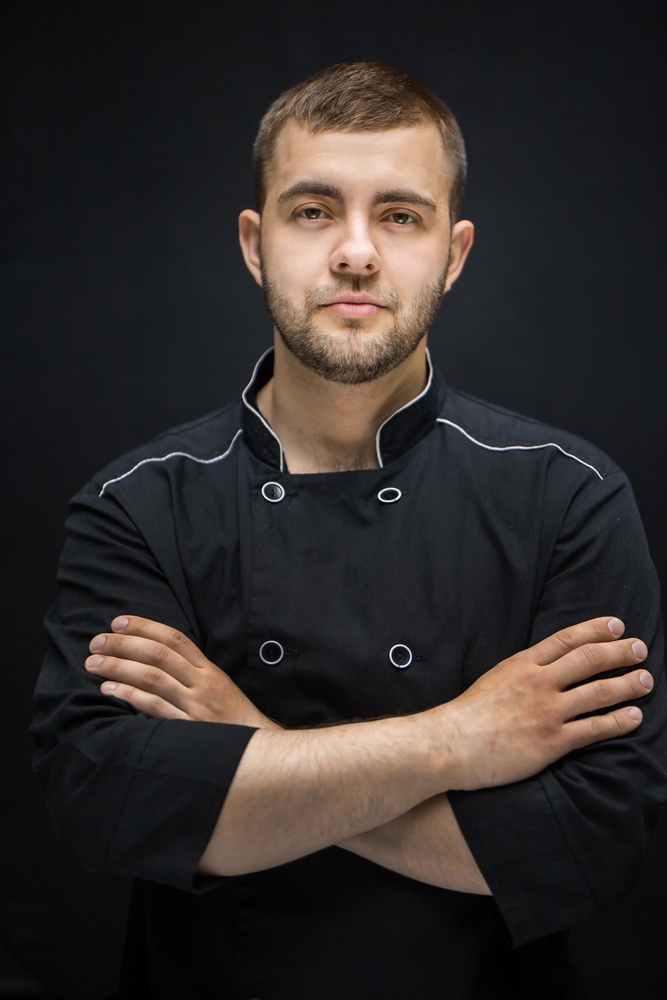 Head chef portrait with jacket